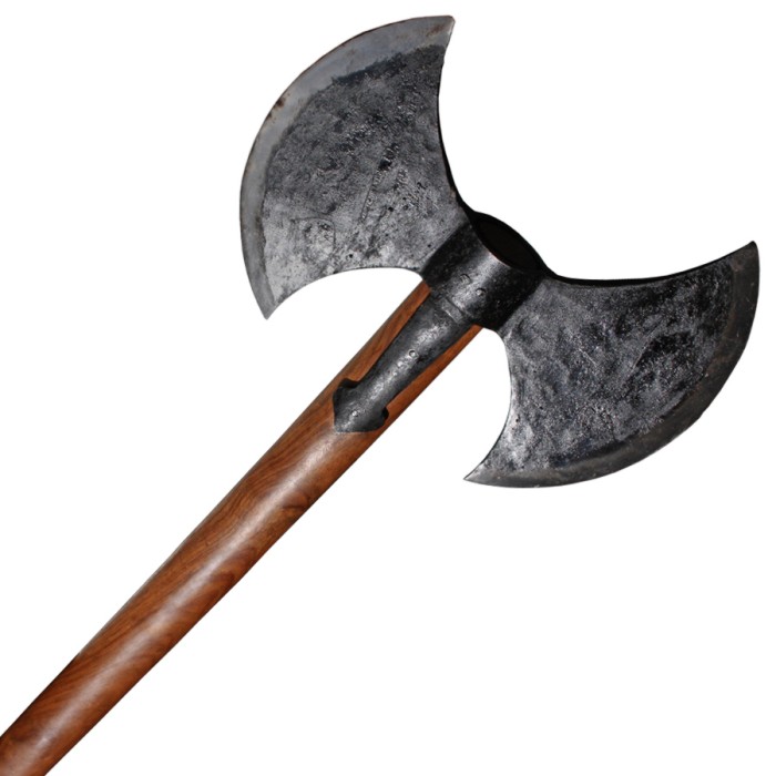 Haller, powerful double axe, ax blade each: approx. 30 x 25 cm